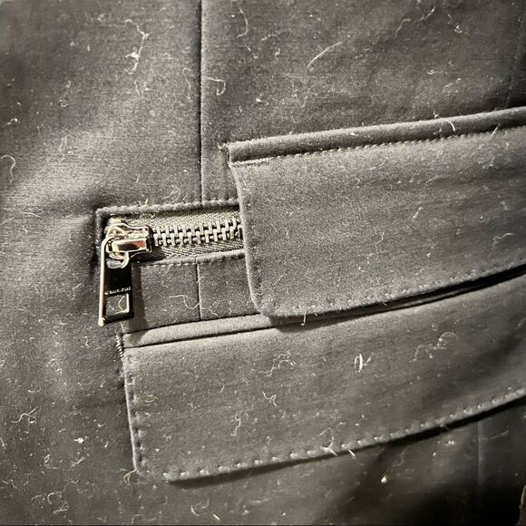 Michael Kors Navy Mens 3-Button Blazer 38R Double Zip Pockets - Picture 3 of 7